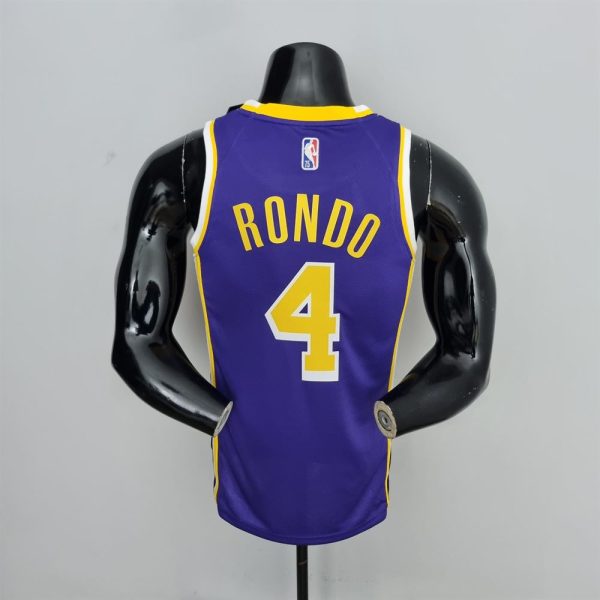 Maillot los angeles lakers 4 rondo nba basket