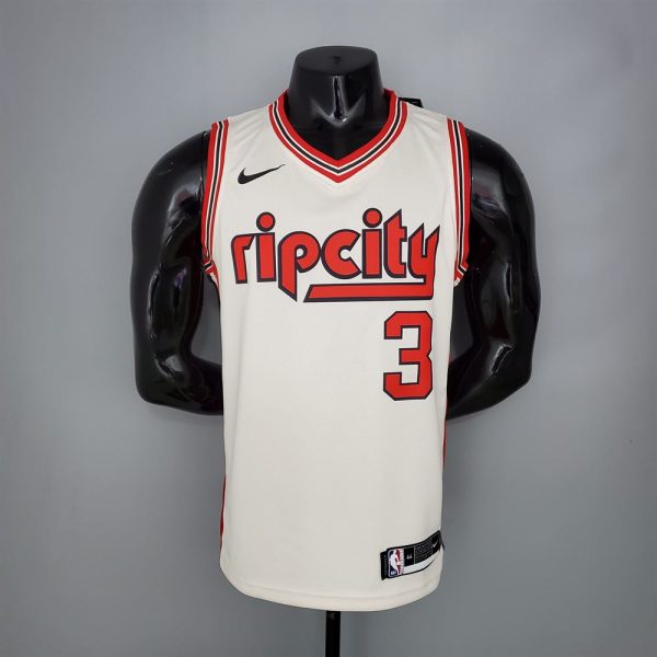 Maillot portland trail 3 mccollum nba basket