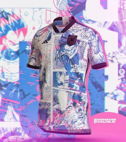 Maillot concept japon dragon ball z manga 2022 2023