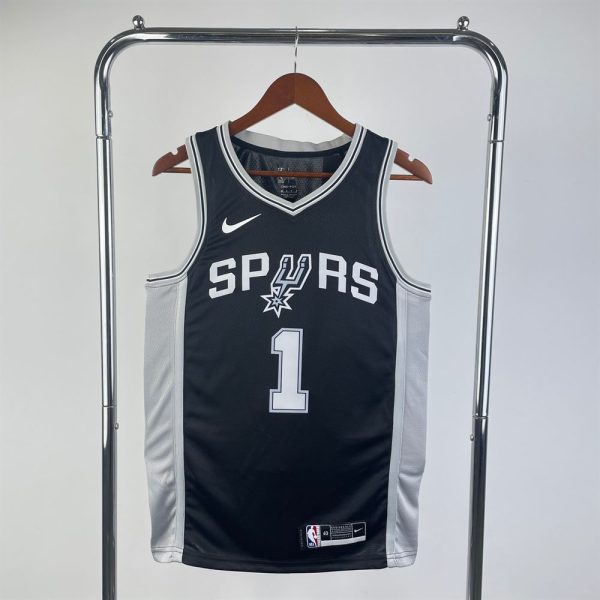 Maillot san antonio spurs 1 wembanyama nba basket