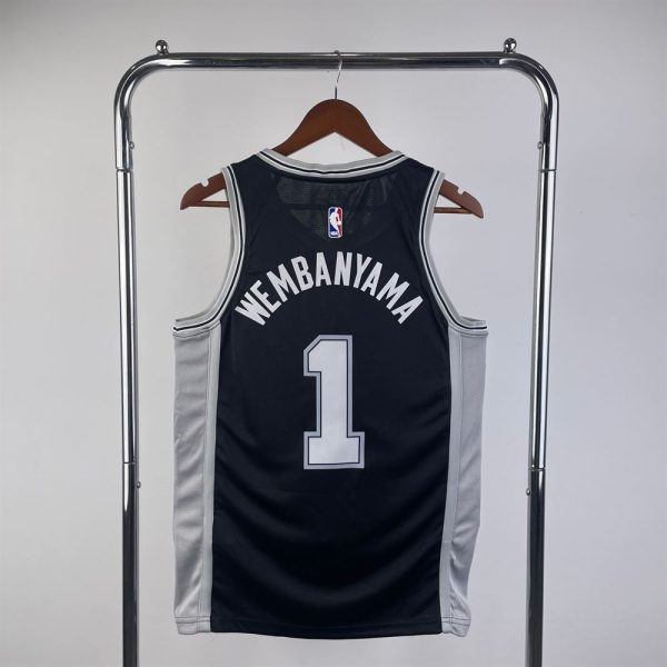 Maillot san antonio spurs 1 wembanyama nba basket