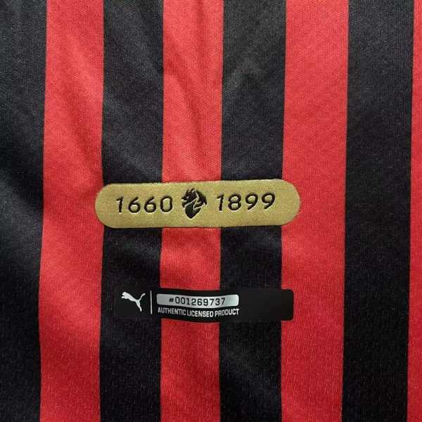 Ac milan maillot foot 120 ans