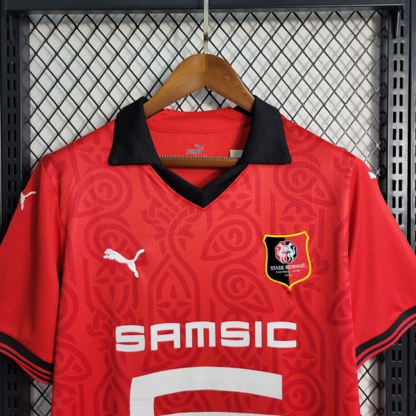 Rennes maillot domicile 2023 2024 stades rennais