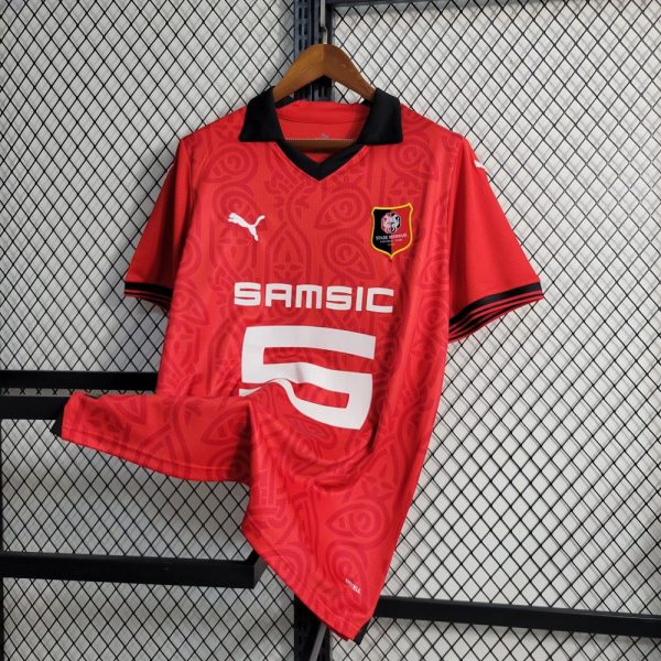 Rennes maillot domicile 2023 2024 stades rennais