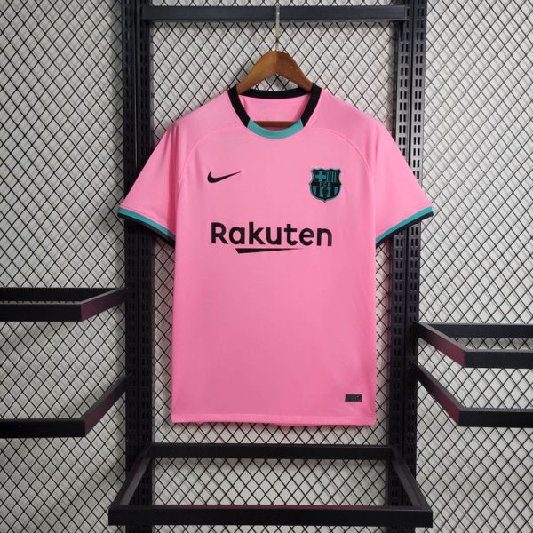 Fc barcelone maillot retro 2020 2021 rose