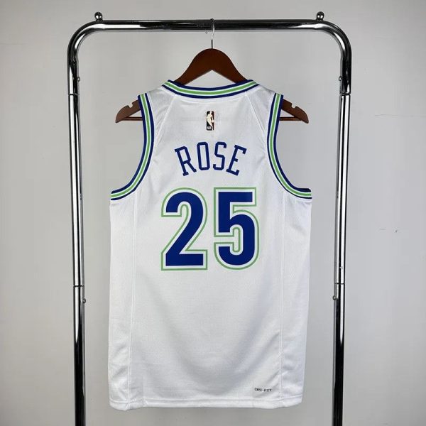 Maillot  minnesota timberwolves  25 rose nba basket