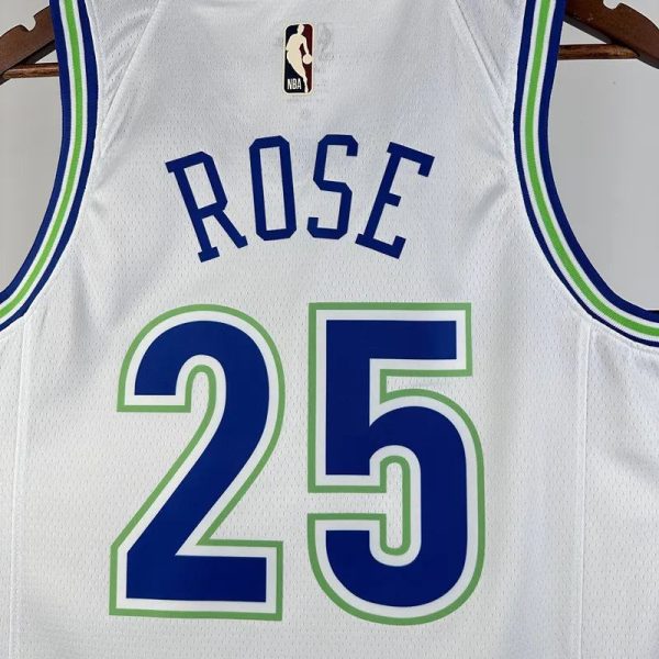 Maillot  minnesota timberwolves  25 rose nba basket