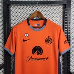 Inter Milan Maillot Foot Third Orange 2023 2024