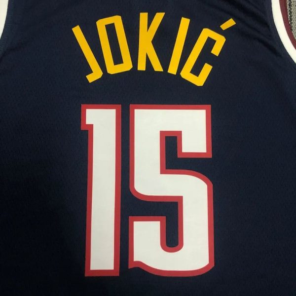 Maillot denver nuggets 15 jokic nba basket