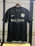 FC Barcelone Maillot foot  Balmain Noir 2024 2025