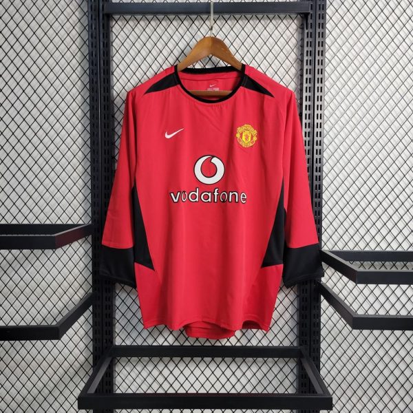 Maillot manchester united retro 2002 2004 manche longue