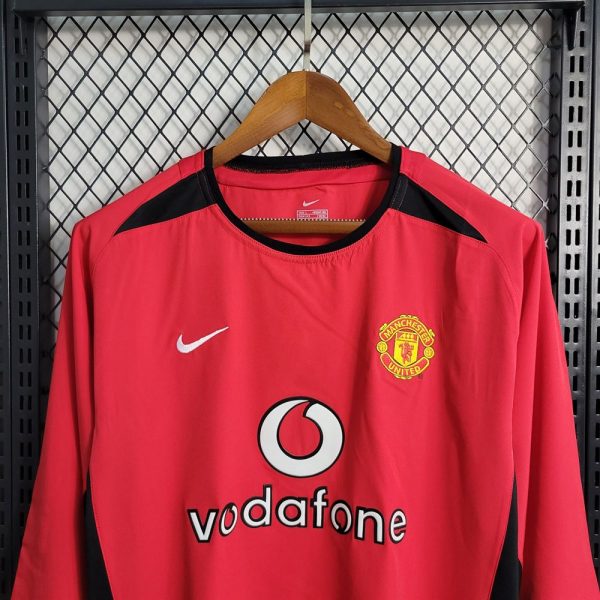 Maillot manchester united retro 2002 2004 manche longue