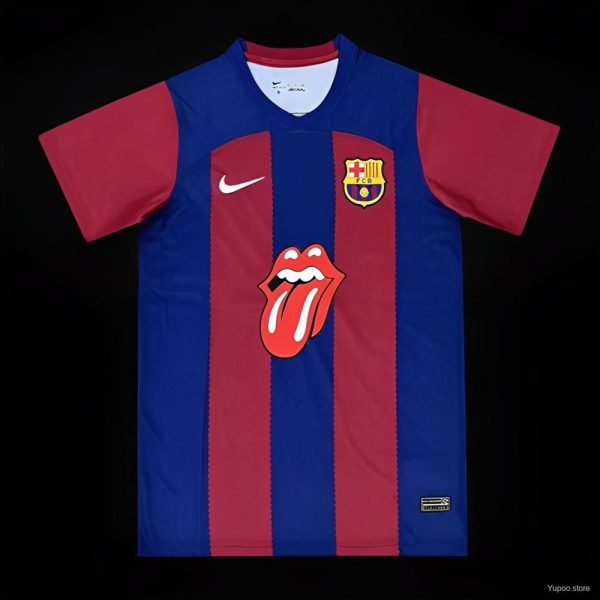 Fc barcelone maillot rolling stones