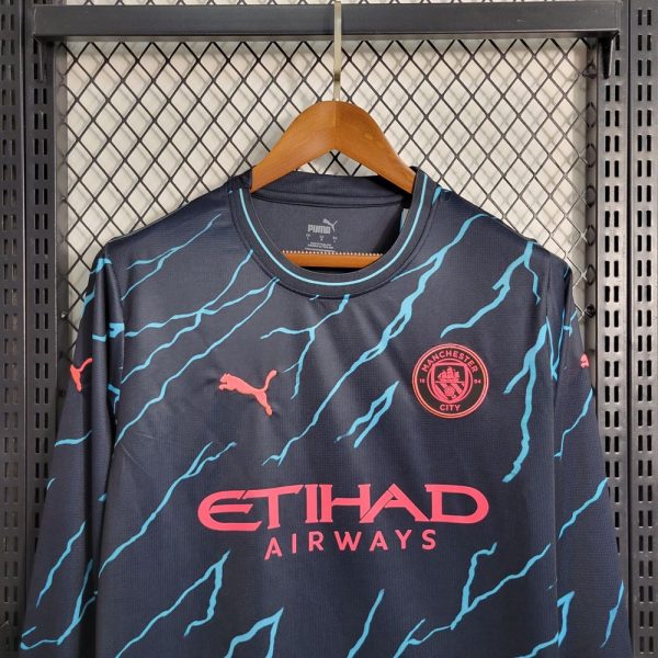 Manchester city maillot extérieur 2023 2024 manches longues