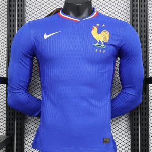 Équipe de France maillot de foot manches longues 2024 2025 EURO2024 Domicile