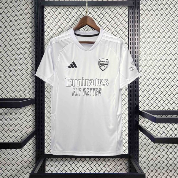 Arsenal maillot foot  blanc 2024 2025