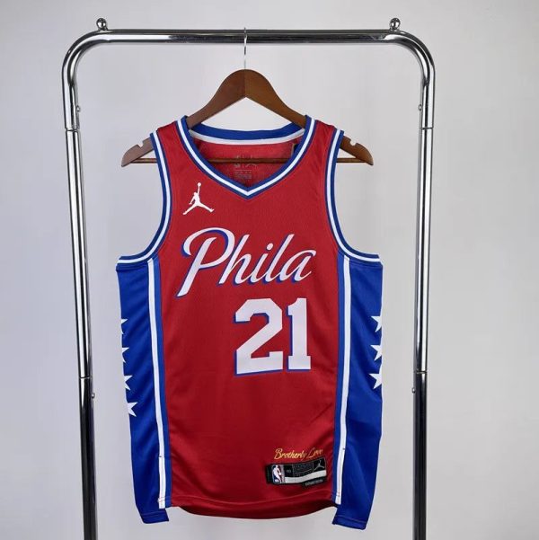 Maillot  philadelphia 76ers embiid 21 nba basket