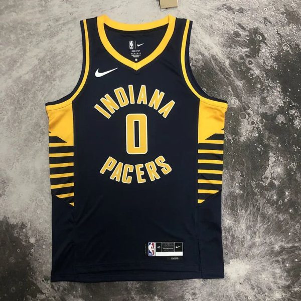 Maillot indiana pacers  haliburton 0 nba basket