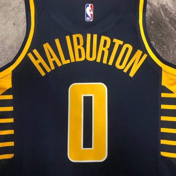 Maillot indiana pacers  haliburton 0 nba basket