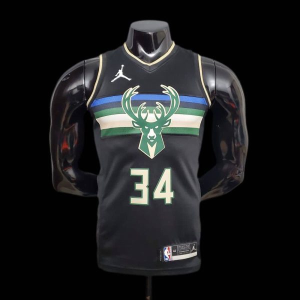 Maillot milwaukee bucks 34 antetokounmpo nba basket