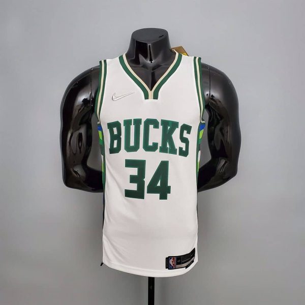 Maillot milwaukee bucks 34 antetokounmpo nba basket