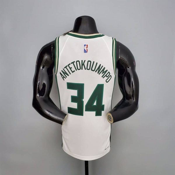 Maillot milwaukee bucks 34 antetokounmpo nba basket