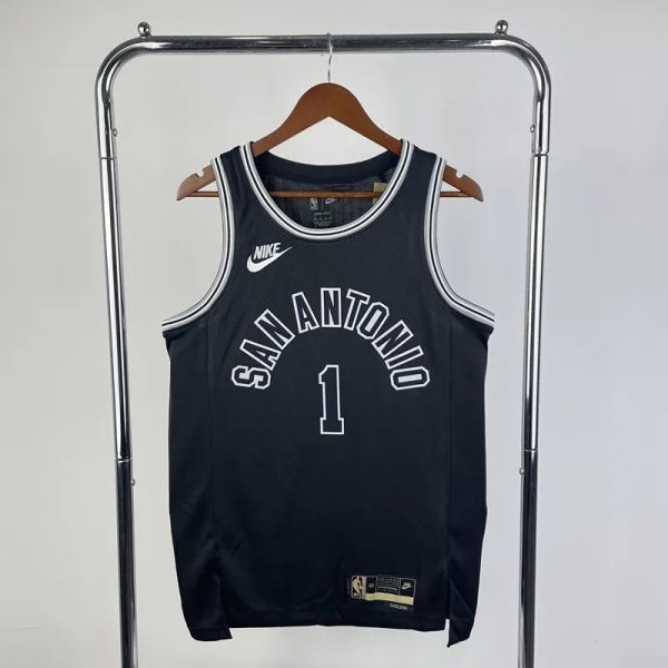 Maillot san antonio spurs 1 wembanyama nba basket