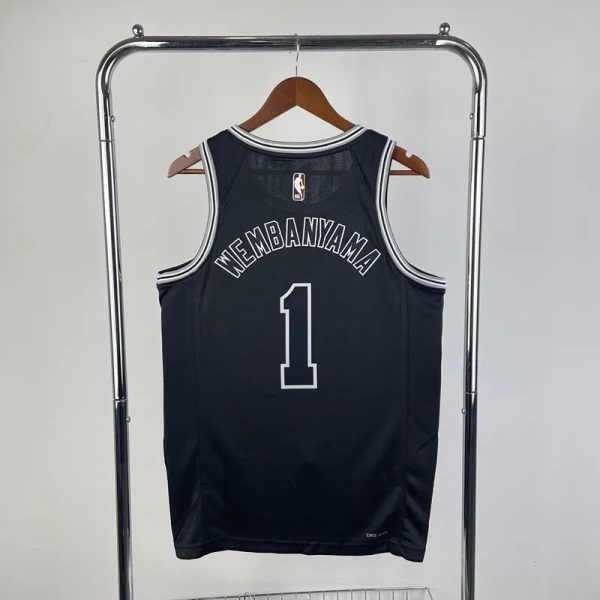 Maillot san antonio spurs 1 wembanyama nba basket