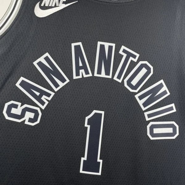 Maillot san antonio spurs 1 wembanyama nba basket