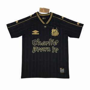 Santos FC Maillot Foot 2024 2025 Noir Charlie Brown Jr