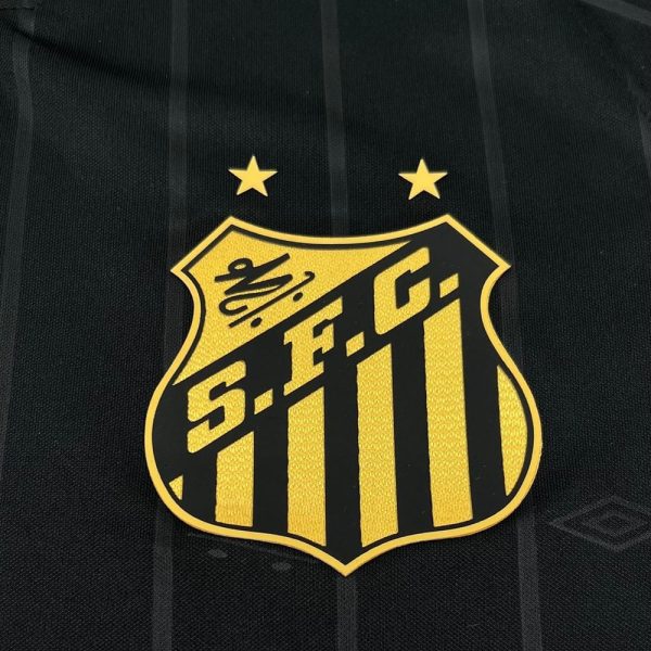 Santos fc maillot foot 2024 2025 noir charlie brown jr