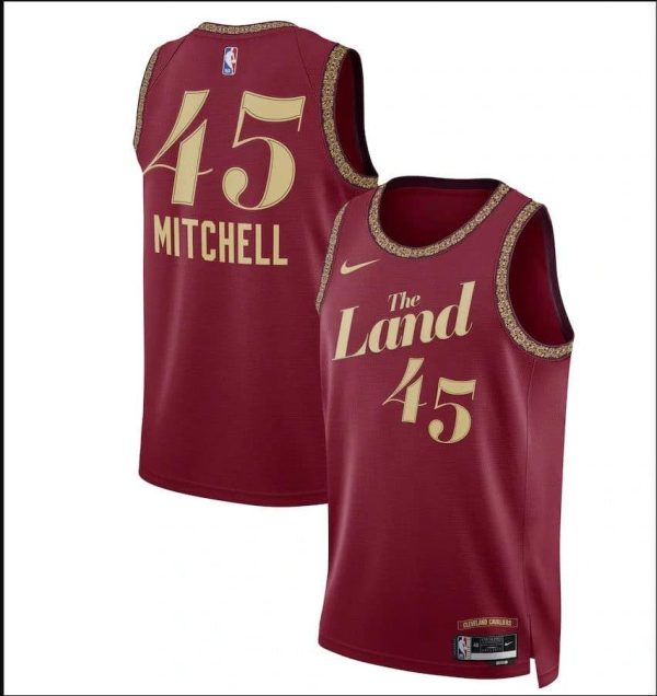 Maillot cleveland cavaliers mitchell 45 nba basket