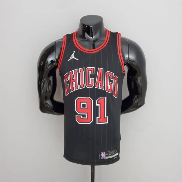 Maillot chicago bulls 91 rodman nba basket