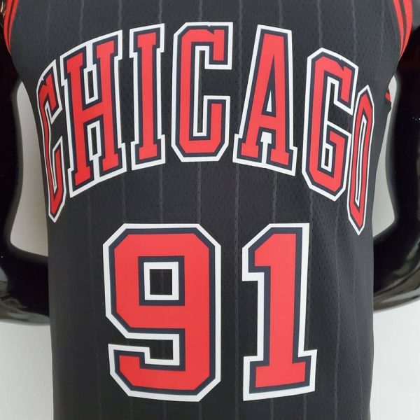 Maillot chicago bulls 91 rodman nba basket