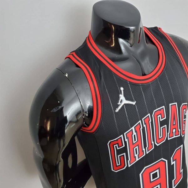 Maillot chicago bulls 91 rodman nba basket