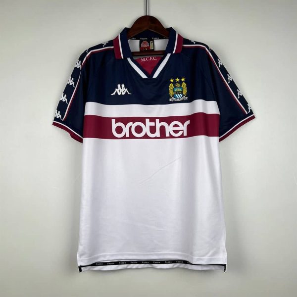 Manchester city maillot retro 1997 1998