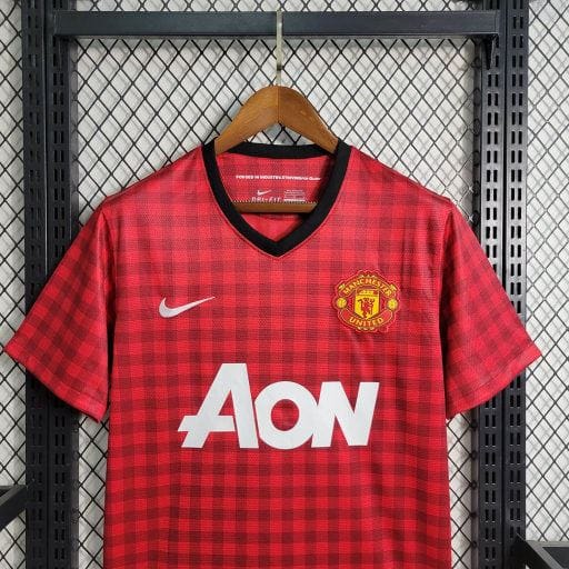 Manchester united maillot foot retro 2012 2013