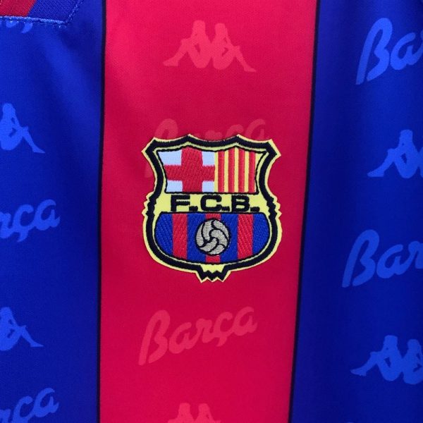 Fc barcelone maillot foot retro 1996 1997 manches longues