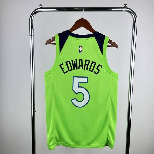 Maillot minnesota timberwolves 5 edwards nba basket