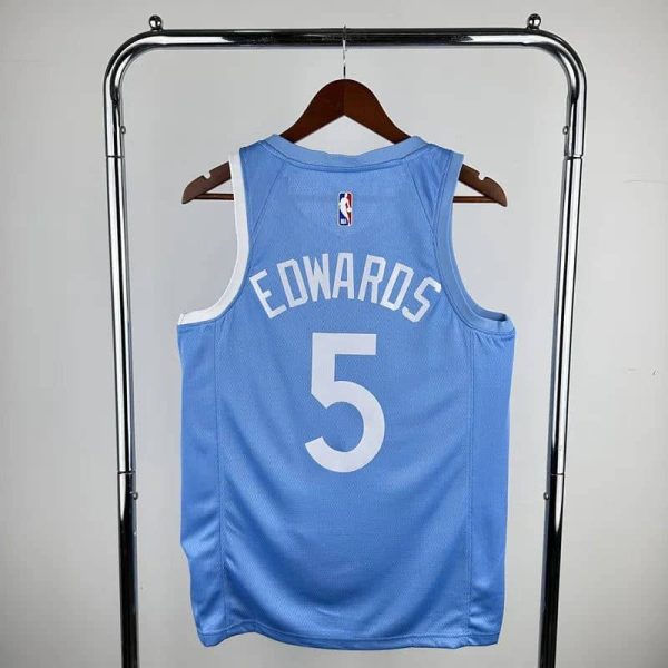 Maillot minnesota timberwolves 5 edwards nba basket