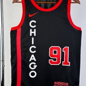 Maillot Chicago Bull RODMAN 91 NBA Basket 2023 2024