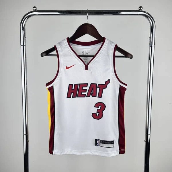 Maillot miami heat 3 wade nba basket