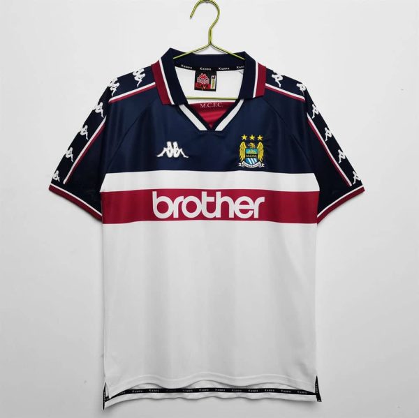 Manchester city maillot retro 1997 1998