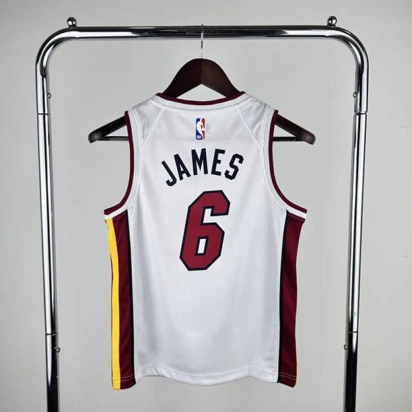 Maillot miami heat 6 james nba basket