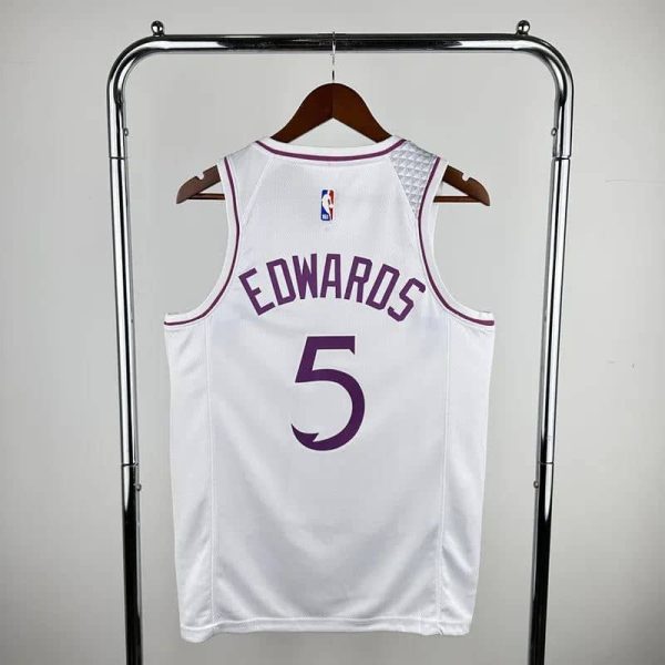 Maillot minnesota timberwolves 5 edwards nba basket