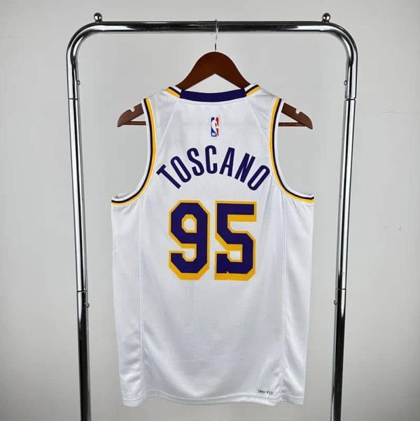 Maillot los angeles lakers 95 toscano nba basket