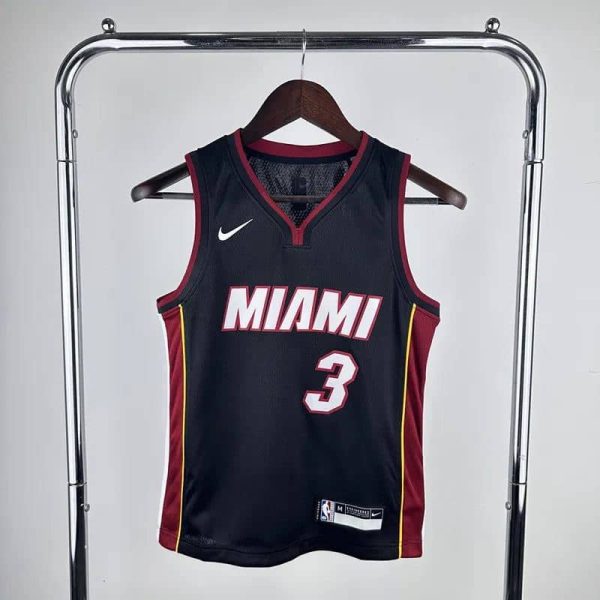 Maillot miami heat 3 wade nba basket