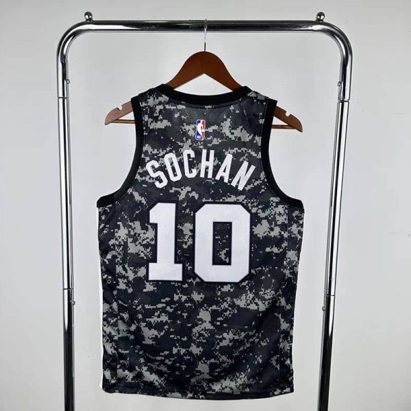 Maillot san antonio spurs 10 sochan nba basket