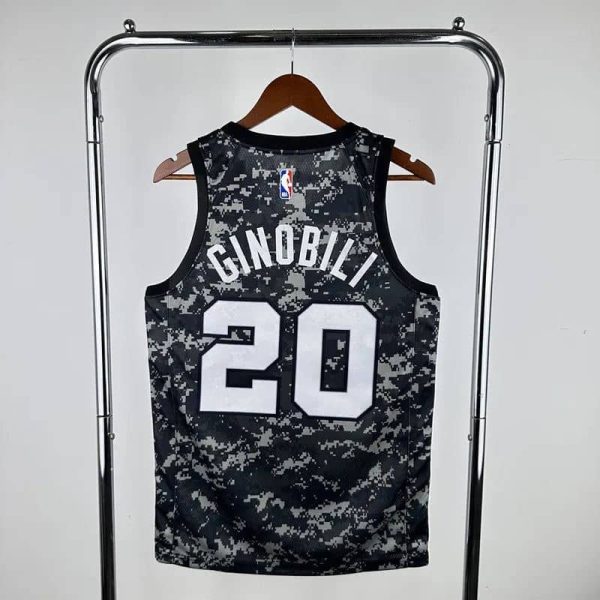 Maillot san antonio spurs 20 ginobili nba basket