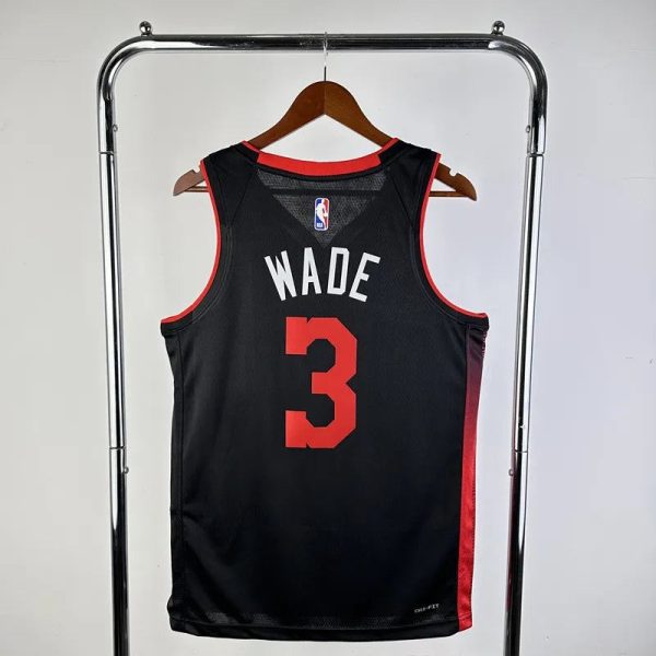 Maillot miami heat wade 3 nba basket 2023 2024